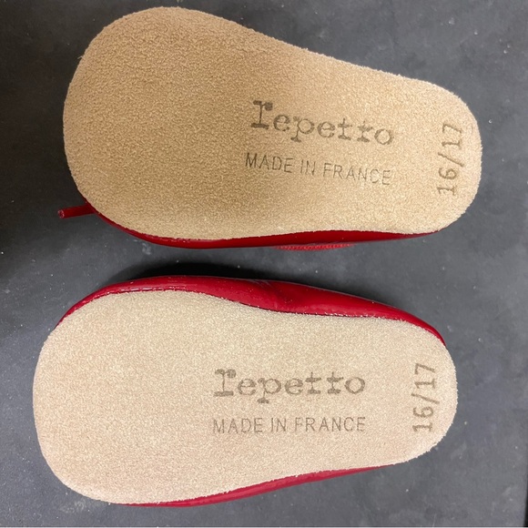 Repetto Baby Parent Leather Ballet Flat - Picture 3 of 3